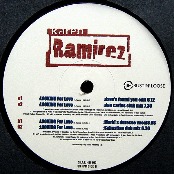 Karen Ramirez - Looking For Love | Bustin' Loose Recordings (BL017) - 4 Karen Ramirez - Looking For Love | Bustin' Loose Recordings (BL017) - 4