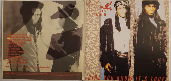 Milli Vanilli - Girl You Know It's True | Arista (ARCD-8592) - 4
