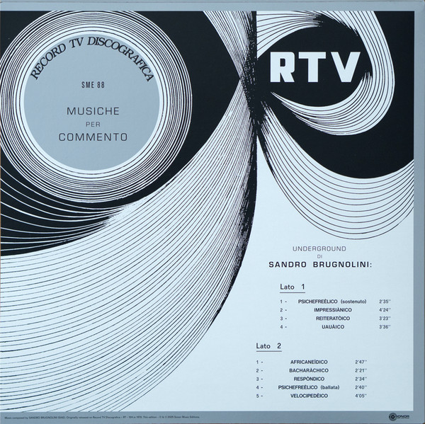 Sandro Brugnolini - Underground | Sonor Music Editions (SME 88) - 2