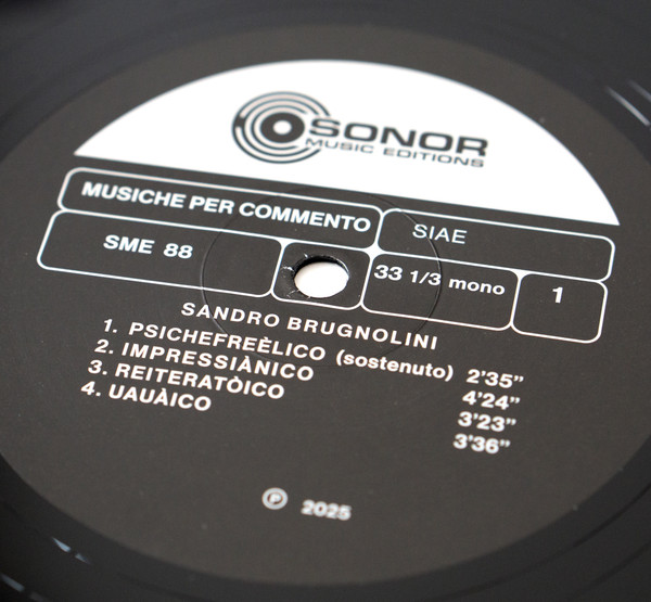 Sandro Brugnolini - Underground | Sonor Music Editions (SME 88) - 3