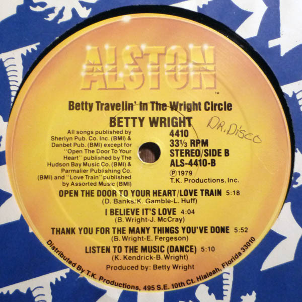 Betty Wright - Betty Travelin' In The Wright Circle | Alston Records (4410) - 4