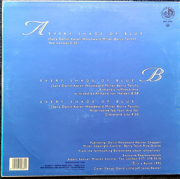 Bananarama - Every Shade Of Blue | Blanco Y Negro (MX 643) - 2