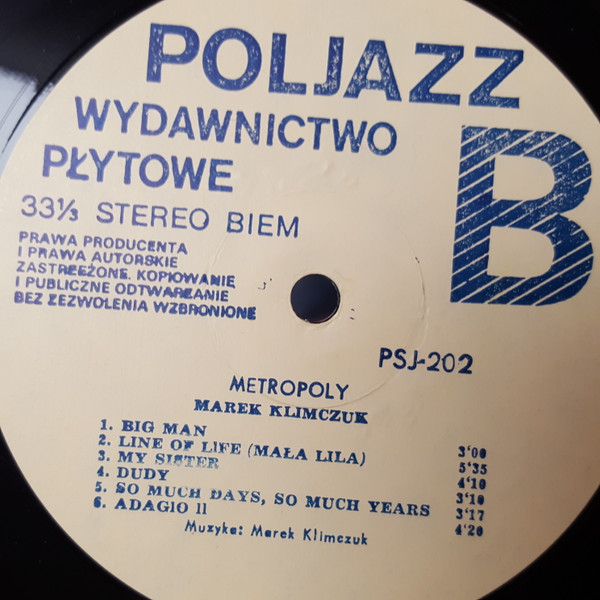 Marek Klimczuk - Metropoly | PolJazz (PSJ-202) - 4