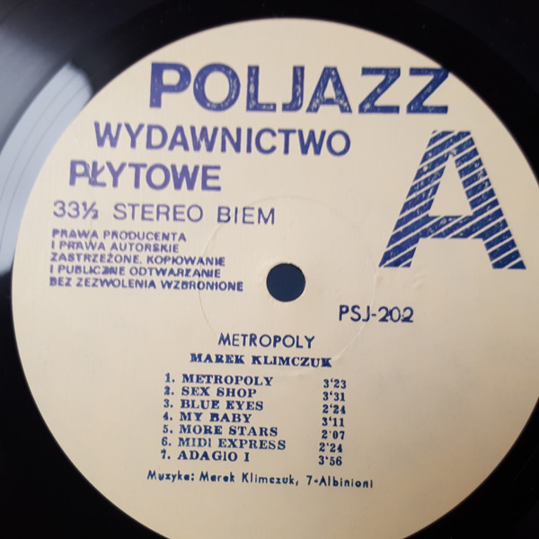 Marek Klimczuk - Metropoly | PolJazz (PSJ-202) - 3