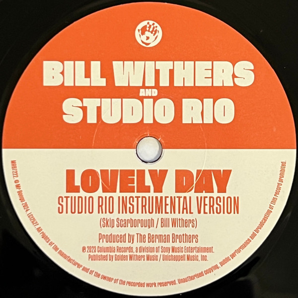 Bill Withers And Studio Rio - Lovely Day | Mr Bongo (MRB 7222) - 4 Bill Withers And Studio Rio - Lovely Day | Mr Bongo (MRB 7222) - 4