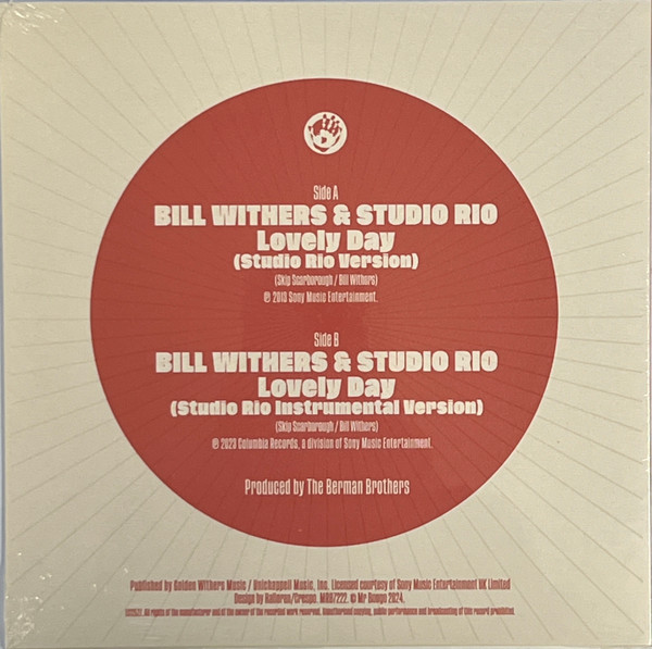 Bill Withers And Studio Rio - Lovely Day | Mr Bongo (MRB 7222) - 2 Bill Withers And Studio Rio - Lovely Day | Mr Bongo (MRB 7222) - 2
