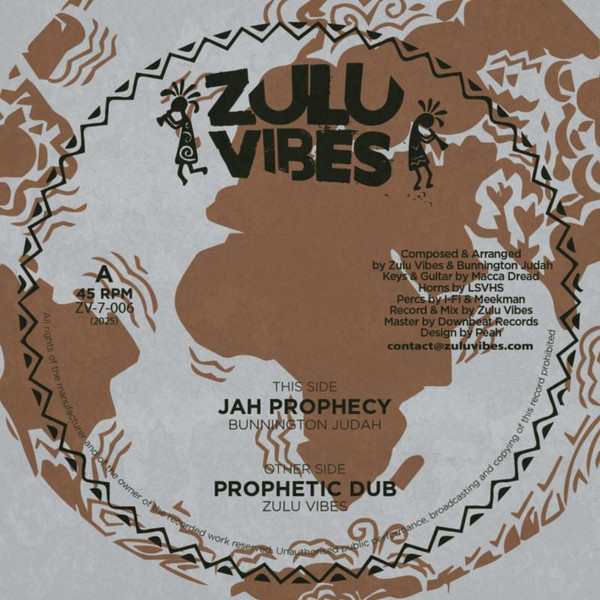 Bunnington Judah - Jah Prophecy | Zulu Vibes (ZV7006)