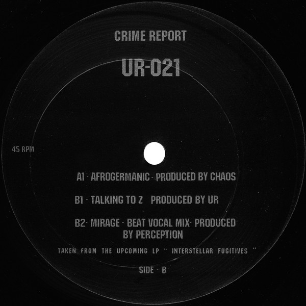 Various - Crime Report | Underground Resistance (UR-021) - 2 Various - Crime Report | Underground Resistance (UR-021) - 2