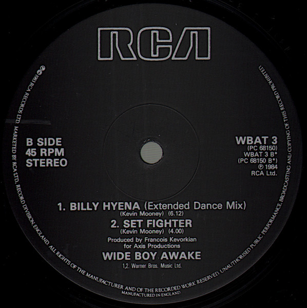 Wide Boy Awake - Billy Hyena | RCA (WBAT 3) - 4 Wide Boy Awake - Billy Hyena | RCA (WBAT 3) - 4