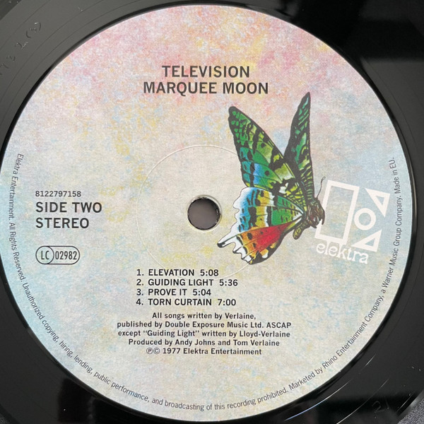 Television - Marquee Moon | Elektra (R1 1098) - 4