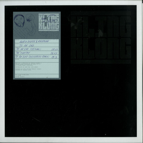 Martin Eyerer & Ackermann - To An End | Kling Klong (KLING110) - main