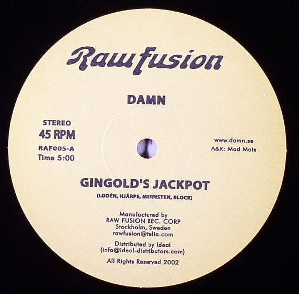Damn! - Gingold's Jackpot | Raw Fusion Recordings (RAF005)