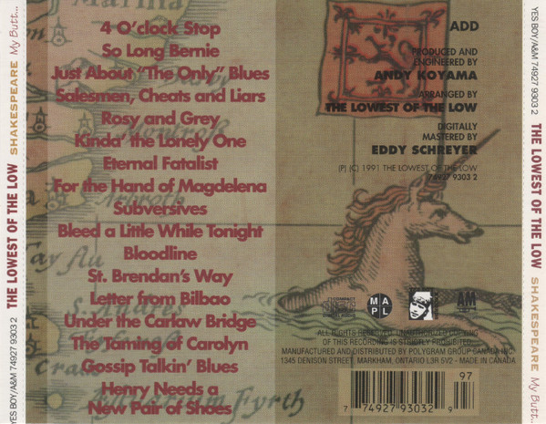 The Lowest Of The Low - Shakespeare My Butt... | Yes Boy Records (74927 9303 2) - 2