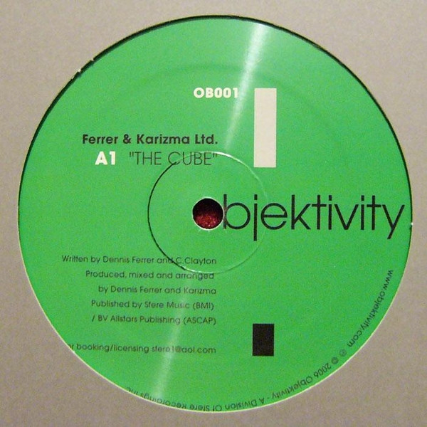 Dennis Ferrer & Karizma - The Cube | Objektivity (OB001) - main