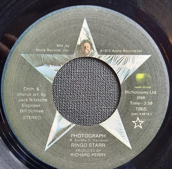 Ringo Starr - Photograph | Apple Records (1865)