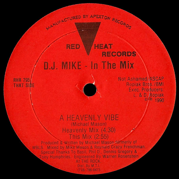 DJ Mike "In The Mix" - A Heavenly Vibe | Red Heat Records (RHR 795) - 2