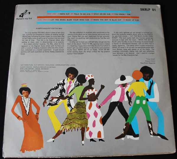 Tee Mac - Party Fever | Skylark Records (SKRLP 001) - 2