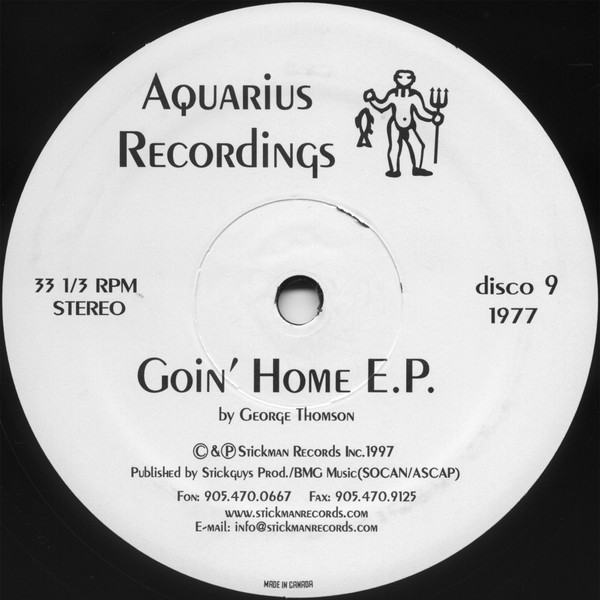 George Thomson - Goin' Home E.P. | Aquarius Recordings (disco 9)