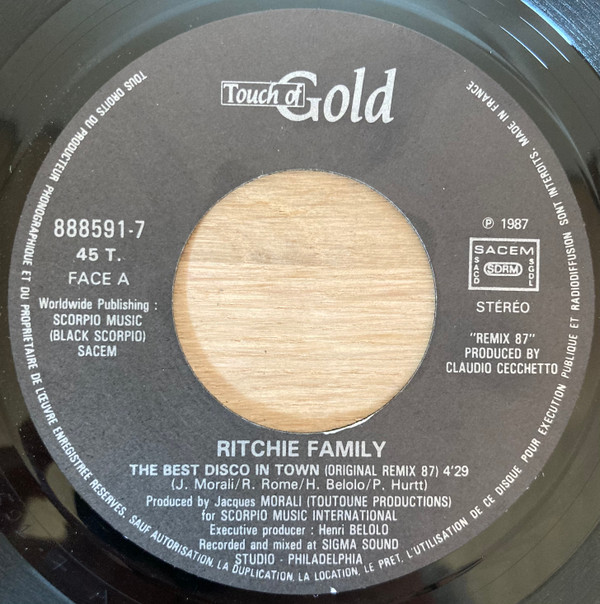The Ritchie Family - The Best Disco In Town - Original Remix 87 | Touch Of Gold (888591-7) - 3 The Ritchie Family - The Best Disco In Town - Original Remix 87 | Touch Of Gold (888591-7) - 3