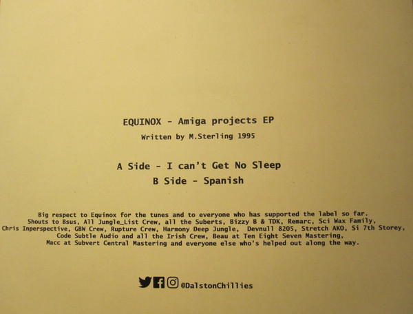Equinox - Amiga Projects EP | Dalston Chillies Records (SPCY003) - 4