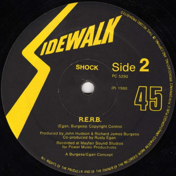 Shock - Angel Face / R.E.R.B. | Sidewalk (PC 5290) - 2