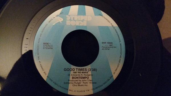 Bontempo - Good Times (1987 Re-make) | Panarecord International (SHR 1022) - 2