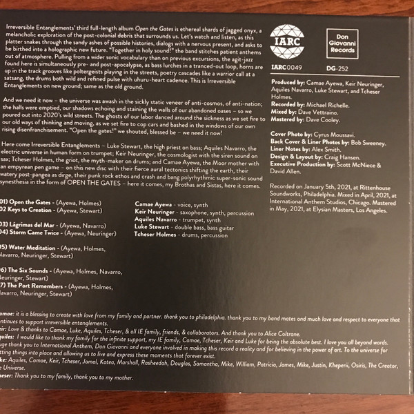 Irreversible Entanglements - Open The Gates | International Anthem Recording Company (IARC0049) - 3 Irreversible Entanglements - Open The Gates | International Anthem Recording Company (IARC0049) - 3