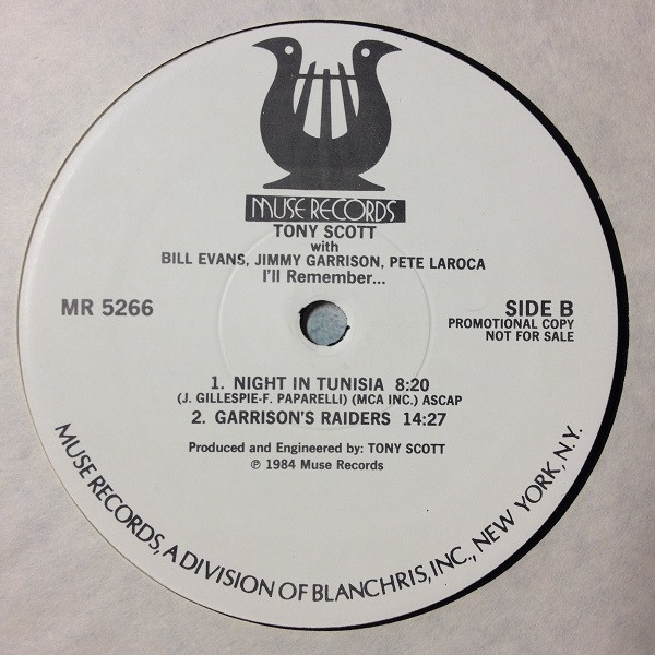 Tony Scott , Bill Evans , Jimmy Garrison , Pete La Roca - I'll Remember | Muse Records (MR 5266) - 4