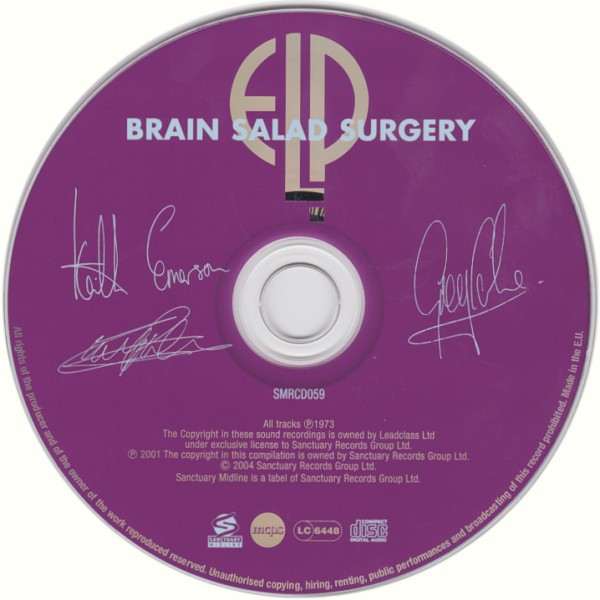 Emerson, Lake & Palmer - Brain Salad Surgery | Sanctuary Midline (SMRCD059) - 3