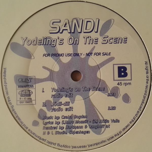 Sandi - Yodeling's On The Scene | EMI Quint (QUI 106077)