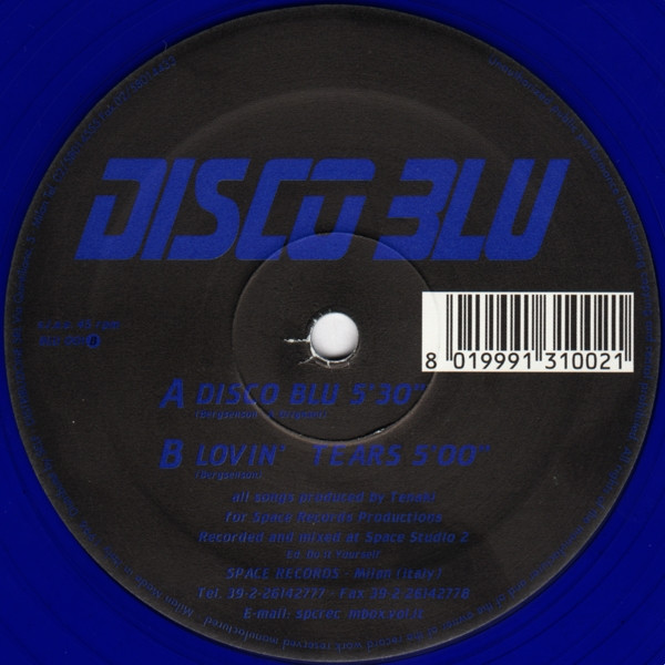 Disco Blu - Disco Blu | Space Records (BLU 001) - 2 Disco Blu - Disco Blu | Space Records (BLU 001) - 2