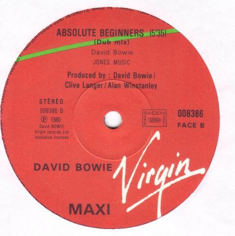 David Bowie - Absolute Beginners (Full Length Version) | Virgin (008 386) - 3