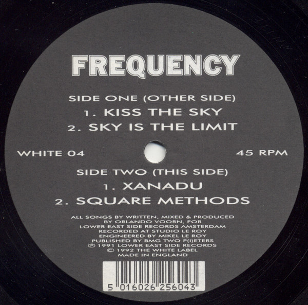 Frequency - Kiss The Sky | The White Label (WHITE 04)