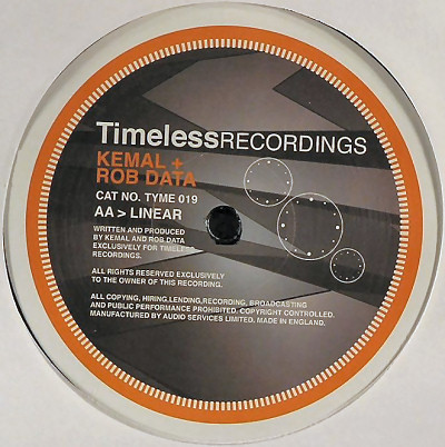 Kemal / Kemal + Rob Data - Plan B / Linear | Timeless Recordings (TYME 019) - 2