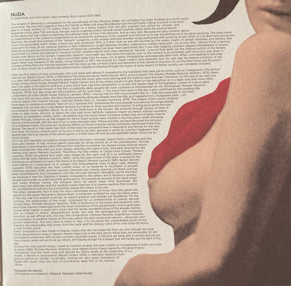 Various - Nuda - 21 Exciting Cuts From Italian Sexy-comedy Disco Scene (1975-1981) | Four Flies Records (FLIES 42) - 3 Various - Nuda - 21 Exciting Cuts From Italian Sexy-comedy Disco Scene (1975-1981) | Four Flies Records (FLIES 42) - 3