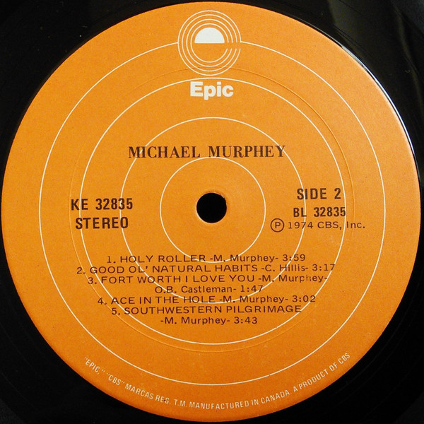 Michael Martin Murphey - Michael Murphey | Epic (KE 32835) - 4