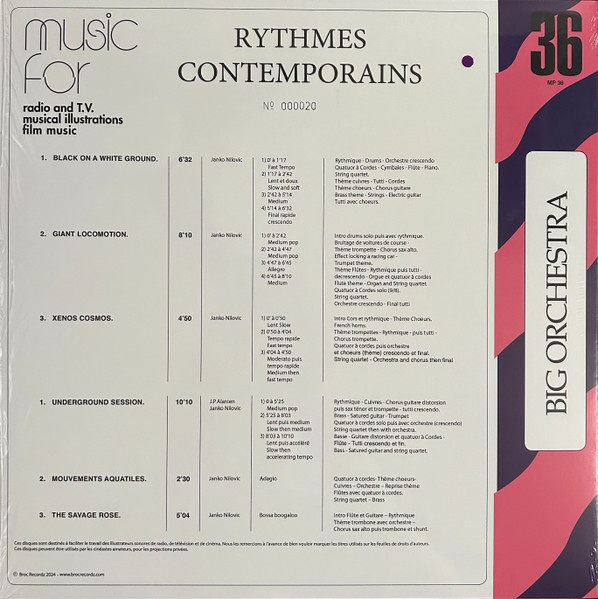 Janko Nilovic - Rythmes Contemporains | Broc Recordz (RC002) - 2 Janko Nilovic - Rythmes Contemporains | Broc Recordz (RC002) - 2