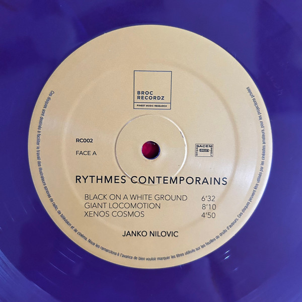 Janko Nilovic - Rythmes Contemporains | Broc Recordz (RC002) - 4 Janko Nilovic - Rythmes Contemporains | Broc Recordz (RC002) - 4