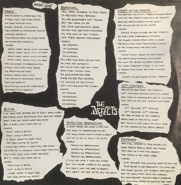 The Defects - Defective Breakdown | WXYZ Records (LMNOP 2) - 3