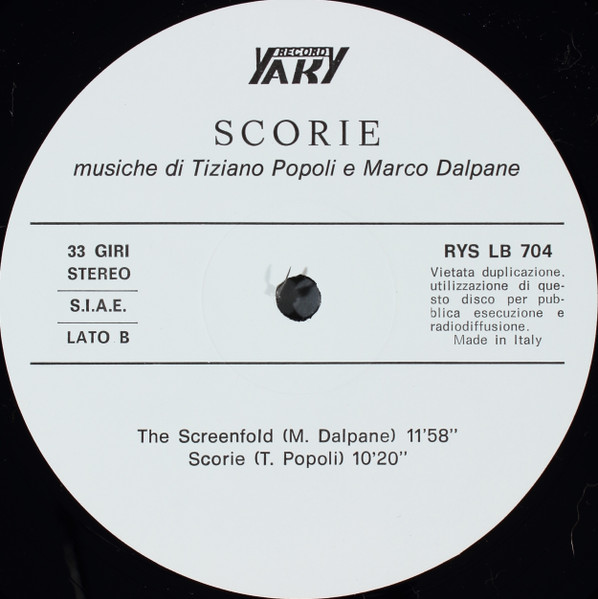 Tiziano Popoli e Marco Dalpane - Scorie | Yaki Record (RYS LB 704) - 4