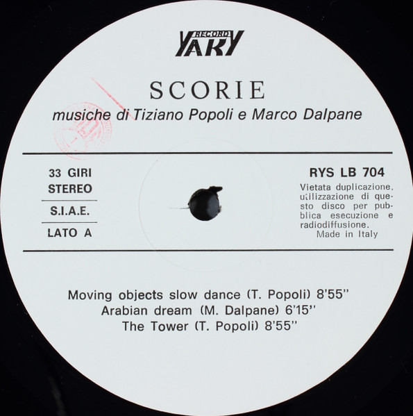 Tiziano Popoli e Marco Dalpane - Scorie | Yaki Record (RYS LB 704) - 3