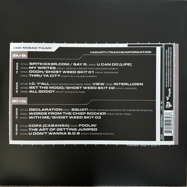 De La Soul - Art Official Intelligence: Mosaic Thump | AOI Records (RMM 055-1) - 2 De La Soul - Art Official Intelligence: Mosaic Thump | AOI Records (RMM 055-1) - 2