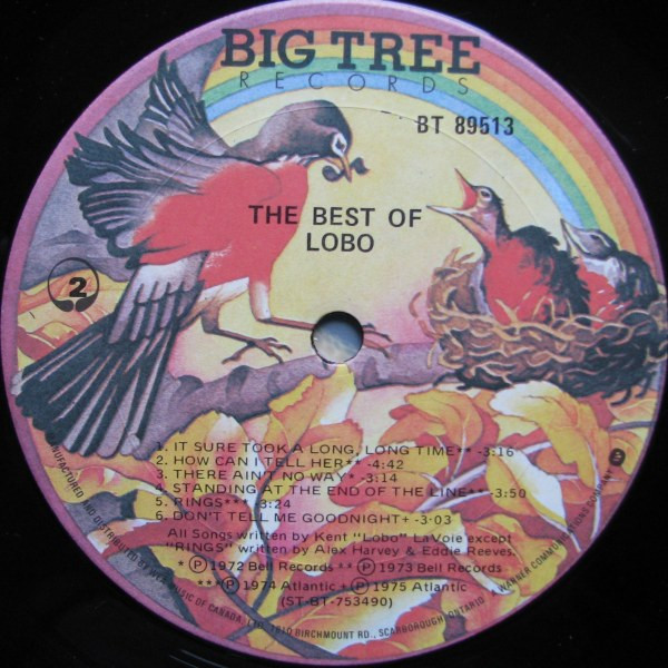 Lobo - The Best Of Lobo | Big Tree Records (BT 89513) - 4 Lobo - The Best Of Lobo | Big Tree Records (BT 89513) - 4
