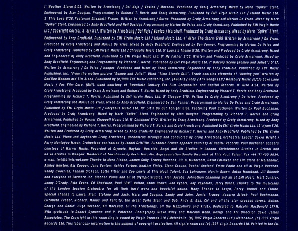Craig Armstrong - The Space Between Us | Melankolic (CDSAD3) - 4