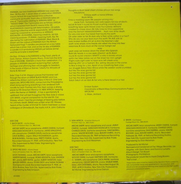 Archie Shepp - Kwanza | ABC Impulse! (AS-9262) - 3