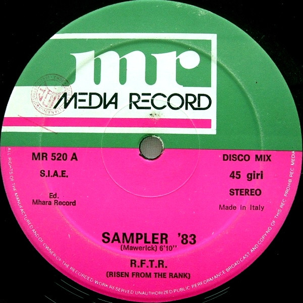 R.F.T.R. (Risen From The Rank) - Sampler '83 | Media Records (MR 520) R.F.T.R. (Risen From The Rank) - Sampler '83 | Media Records (MR 520)