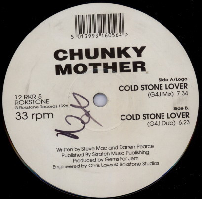 Chunky Mother - Cold Stone Lover | Rokstone Records (12 RKR 5) - main
