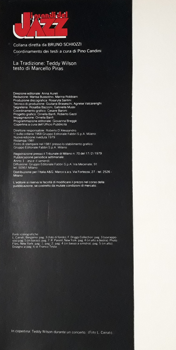 Teddy Wilson - Teddy Wilson | Fabbri Editori (GdJ 08) - 2