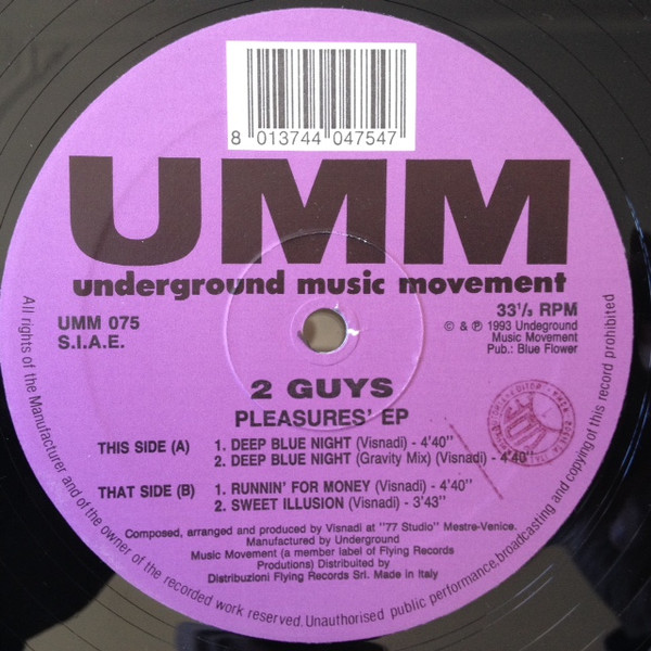 2 Guys - Pleasures' EP | UMM (UMM 075)