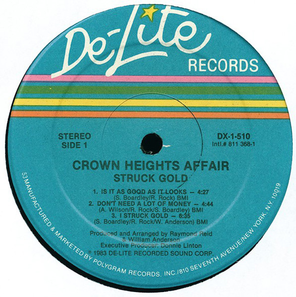 Crown Heights Affair - Struck Gold | De-Lite Records (DX-1-510) - 3